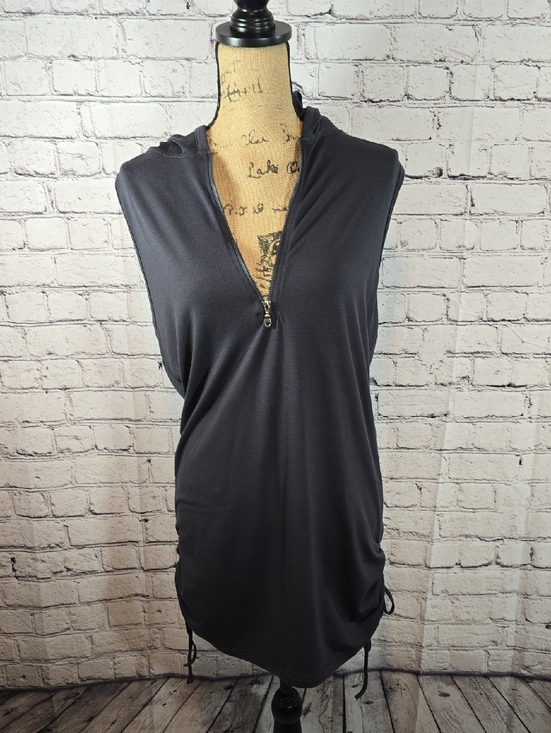 VENUS Other - VENUS Gray Sleeveless Hoodie Swim Coverup with Front Zip Size M